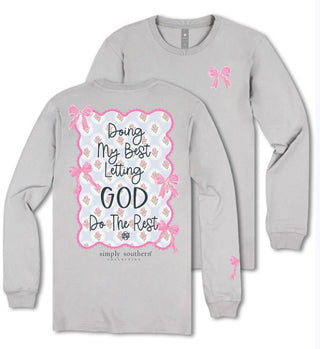 Simply Southern Long Sleeve Tee Rest Sport Grey
