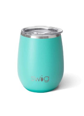 Swig Aqua Stemless Wine Cup 14oz.