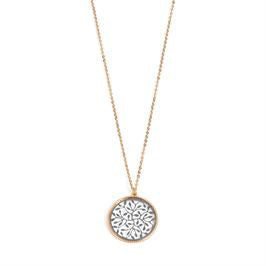 Whispers Filigree Swirl Dangle Necklace WN004288