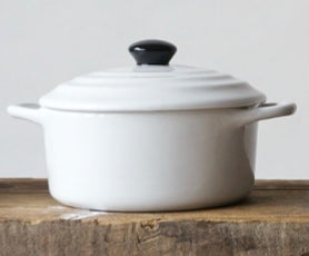Stoneware Mini Baker w/Lid