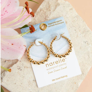 Howard's Narelle Bubble Hoop Pin Catch Earring Gold