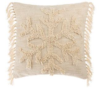 Tufted Snowflake Pillow