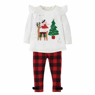 Mudpie Girls Reindeer Mouse Tunic Leggings
