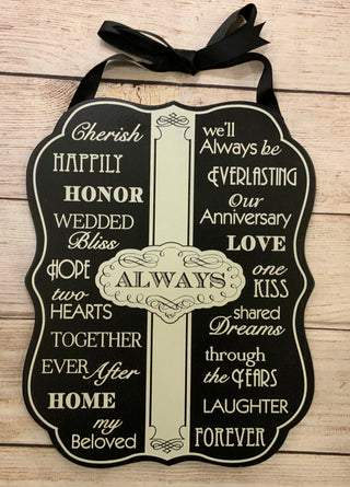 Always Anniversary Wall Plaque