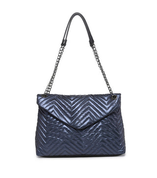 Jen & Co Stelle Crossbody Nylon Puffer Dark Blue M2186