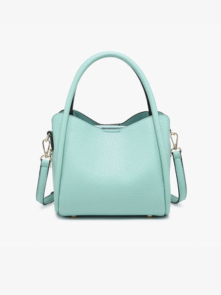 Jen & Co Ruby 3-Compartment Satchel Seafoam M2533
