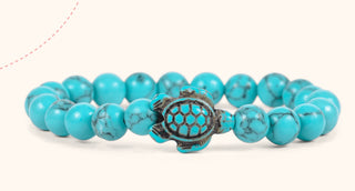 Fahlo Journey Sea Turtle Bracelet Crystal Blue