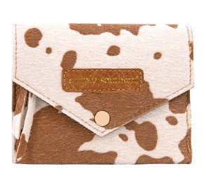 Simply Southern Leather Trifold Wallet Cow