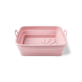 Krumbs Kitchen Square Rose Collapsible Silicone Air Fryer Liner