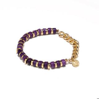 Soul Stacks Chain Reaction Bracelet Amethyst