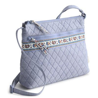 Vera Bradley Original Zip Hipster Chambray