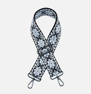 Jen & Co Tribal Guitar Strap Black/Grey STPTRB