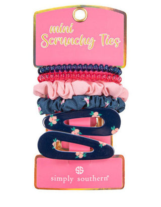 Simply Southern Mini Scrunchy Ties Floral