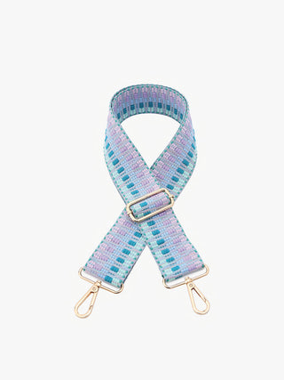 Jen & Co Aztec Guitar Strap Blue/Purple STPAZT