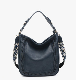 Jen & Co Aris Small Hobo Navy M2049S