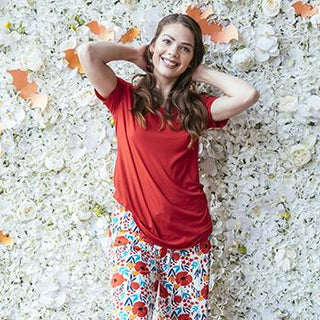 Hello Mello Nap Happy Dream Tee Red