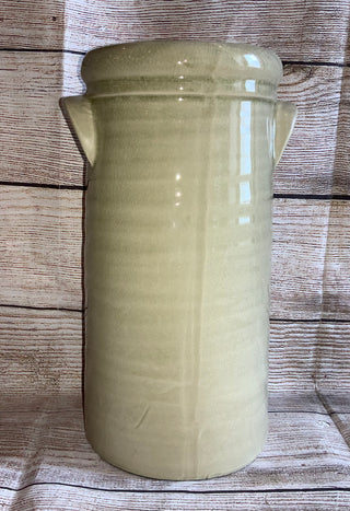 Stoneware Green Vase