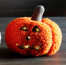 Mudpie Light Up Pumpkin Dark Orange