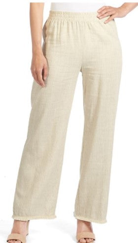 Coco & Carmen Runway Linen Fringe Bottom Pants
