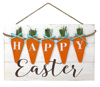 Happy Easter Carrot Sign