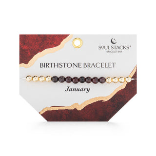 Soul Stacks Birthstone Bracelet January