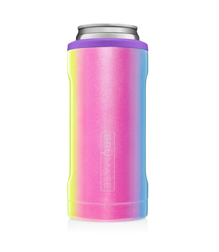 Brumate Hopsulator Slim Glitter Rainbow 12oz