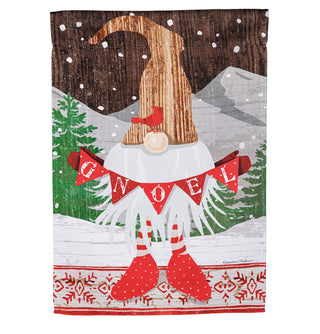 Gnoel Gnome Garden Suede Flag