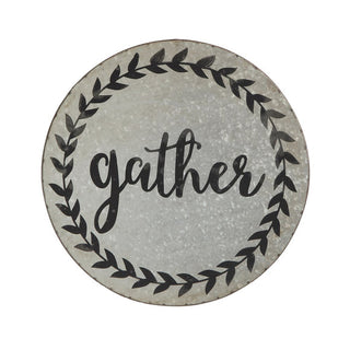 Gather Round Metal Sign