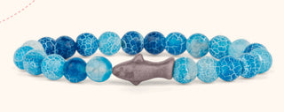 Fahlo Voyage Shark Bracelet Aqua Blue