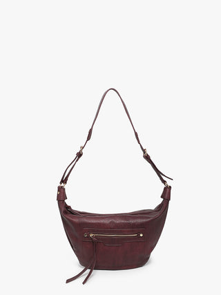 Jen & Co. Leigh Hobo Bag Wine M2742
