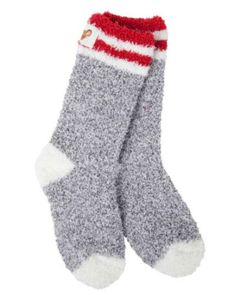 Mouse Creek Rugby Crew Socks Charcoal Sz 1-4
