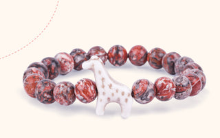 Fahlo Trek Giraffe Bracelet Sahara Stone