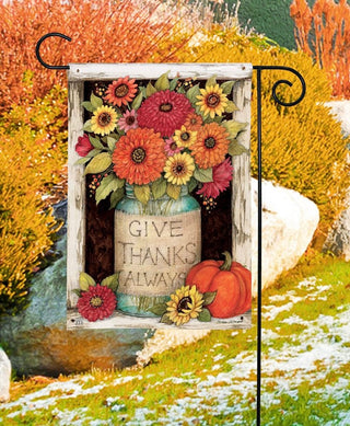 Fall Mason Jars Garden Flag