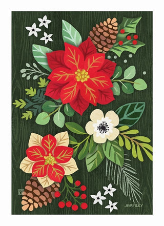 Boho Christmas Garden Flag