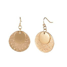 Whispers Gold Stacked Dangle Earrings WN004065
