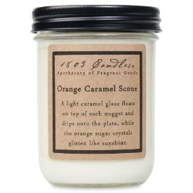 1803 Orange Caramel Scone Soy Jar Candle