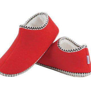 Snoozies Cabin Bootie Red