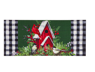 Christmas Cardinal Birdhouse Switch Mat