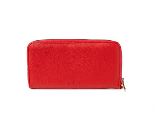Kedzie Eclipse Zip Around Clutch Red