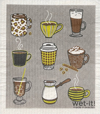 Wet It! Coffee Shop Swedish Dishcloth