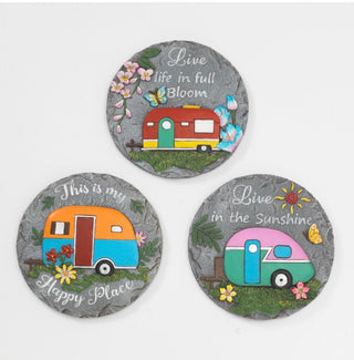 Camper Garden Stone