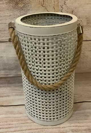 Basketweave Cylinder Lantern
