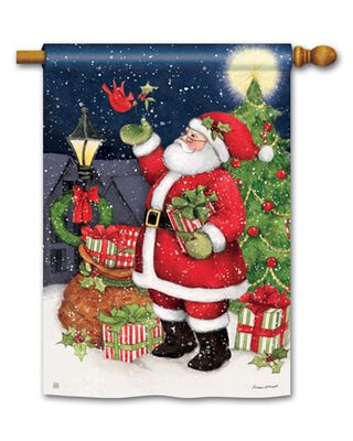 Hometown Santa Standard House Flag