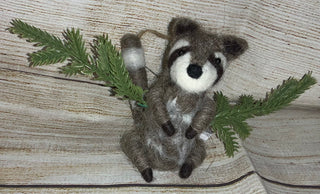 Ganz Woodland Felt Raccoon Ornament