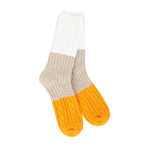 World's Softest Weekend Confetti Crew Taupe Multi