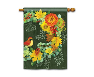 Fall Wreath Standard Flag