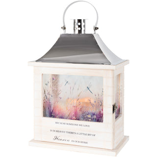 Heaven in Our Home Wood Slat Lantern