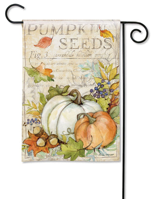 Pumpkin Seed Sack Garden Flag