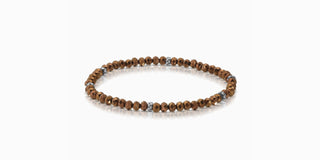 My Fun Colors Mini Crystal Bracelet Bronze Silver Accent