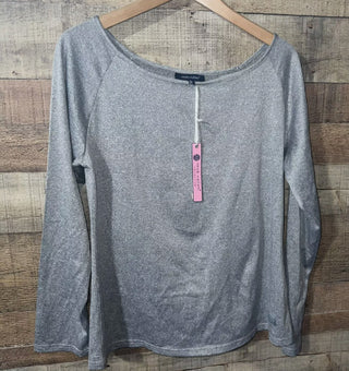 Simply Southern Long Sleeve Sport Top Heather Grey